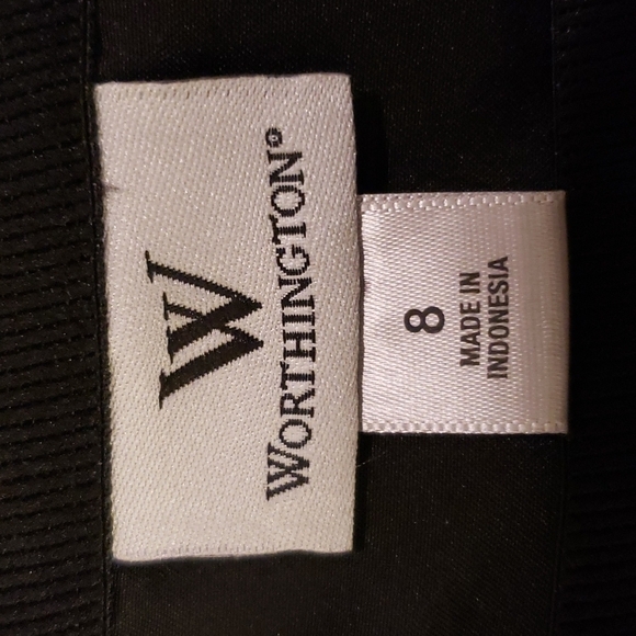 WORTHINGTON size 8 midi skirt cheetah print minor pleating - Picture 7 of 7